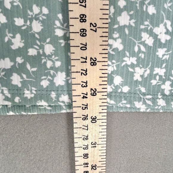 Active USA Dress Women's 2XL XXL Green Floral Knee Length Straps V-Neck Pullover - Picture 10 of 15